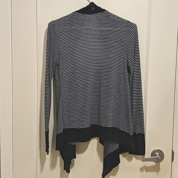 Splendid Drape Blue/White Stripe Cardigan Sweater - Picture 2 of 4